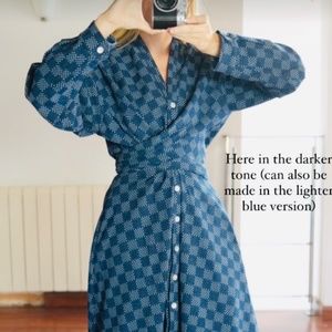 Heinui Mira Dress, M in indigo